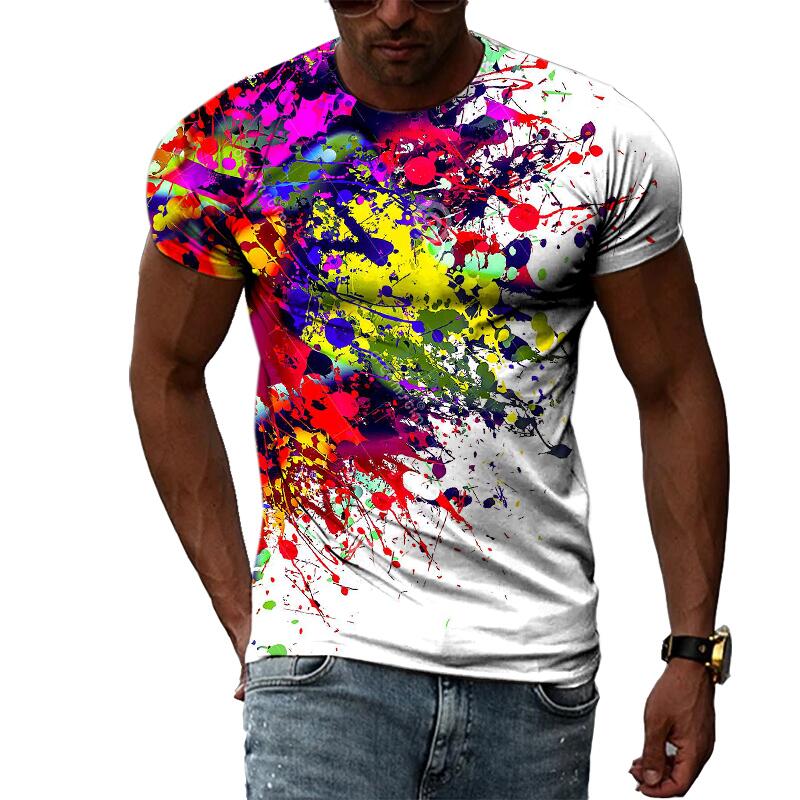 Streetwear Brand T Shirt - Men's Summer Fashion 3D Print Graphic