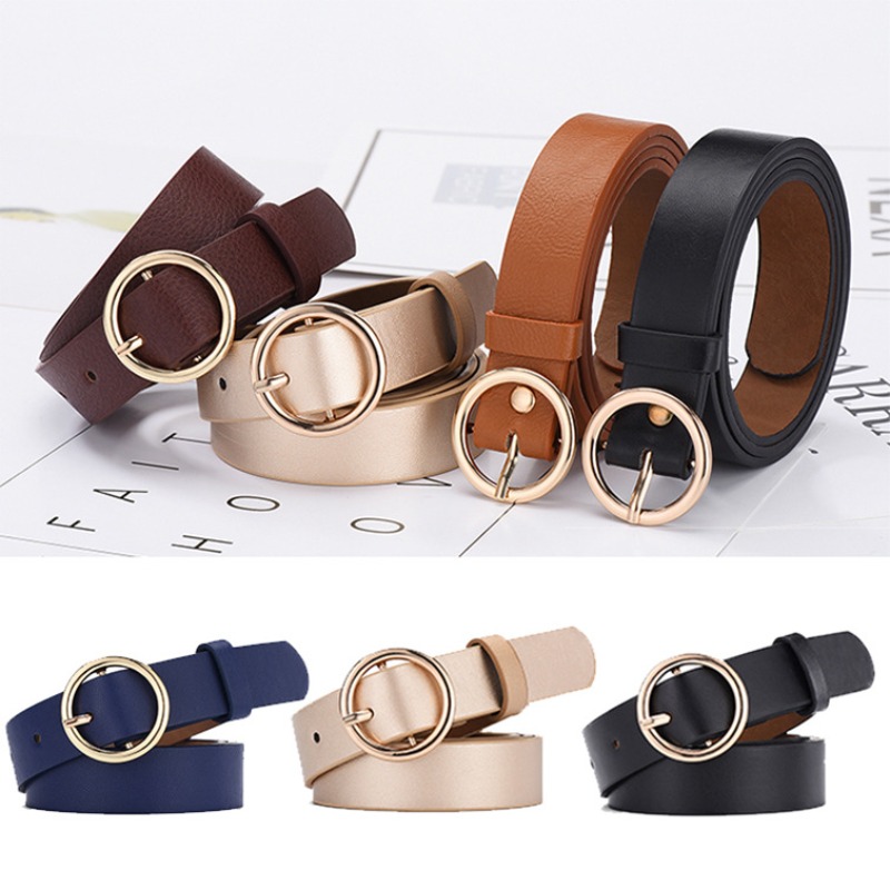 Women's Belt Round Buckle Belt - огляд і ціна Off White Belt