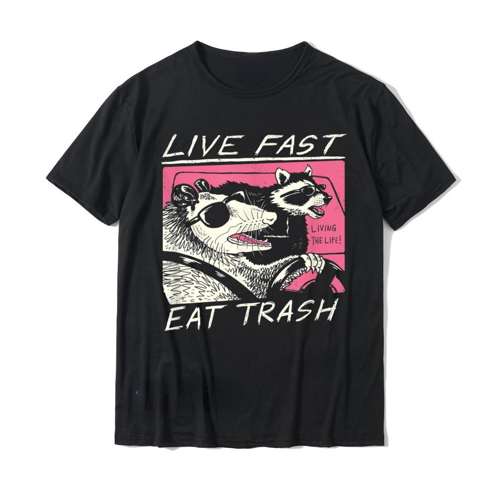 Live Fast! Eat Trash! Man T Sh - огляд і ціна Streetwear Brand T Shirt