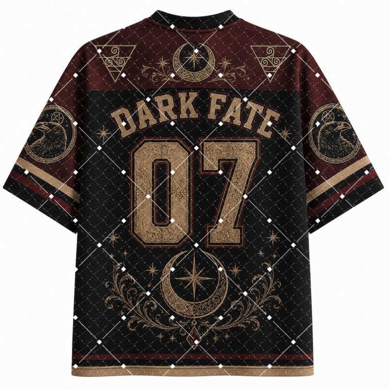 Dark Fate Witch Raven Print V‑ - огляд і ціна Streetwear Brand T Shirt