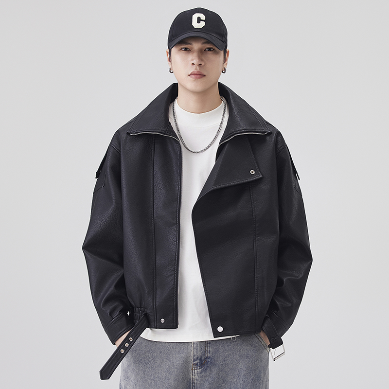 Autumn Winter Leather Jacket M - огляд і ціна Streetwear Brand Vintage