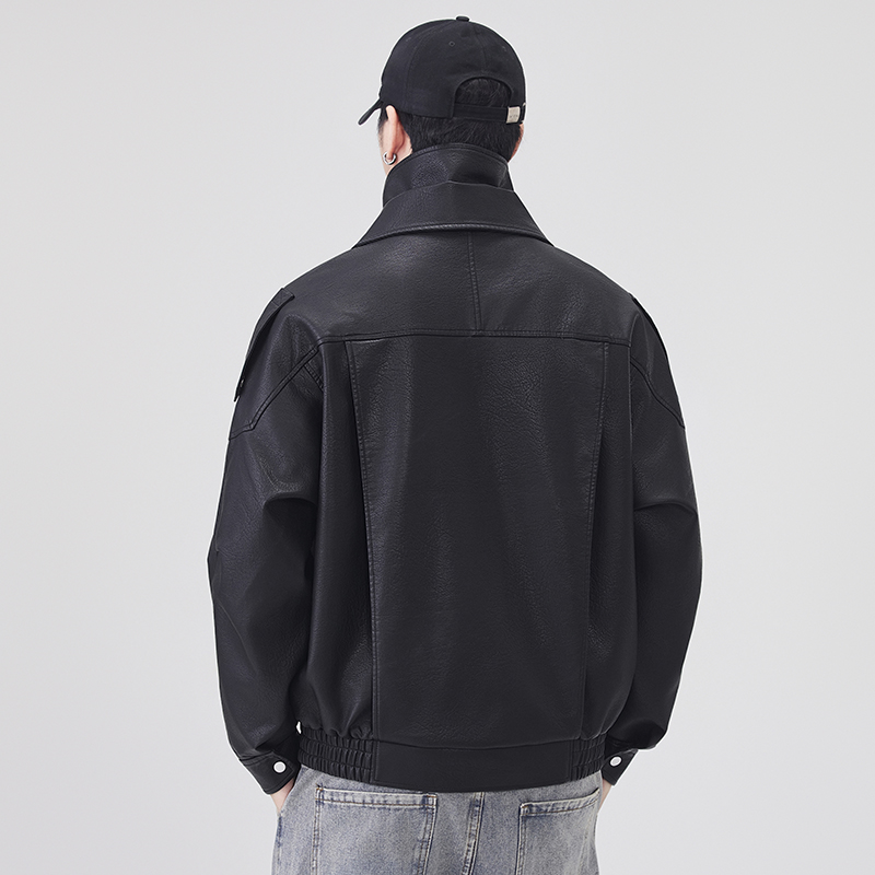 Autumn Winter Leather Jacket M - огляд і ціна Streetwear Brand Vintage