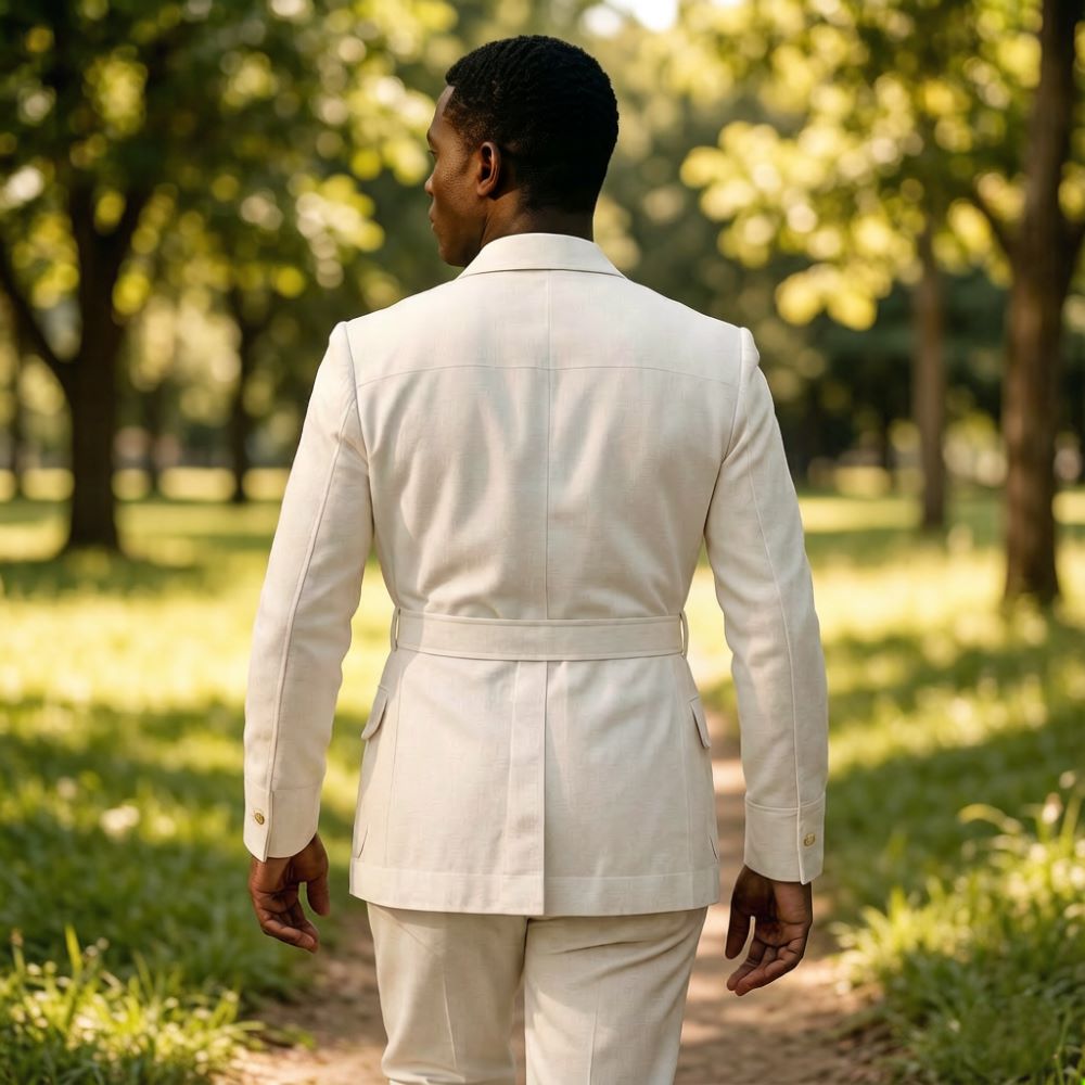 Mens Off White Linen Safari Su - огляд і ціна Off White Belt