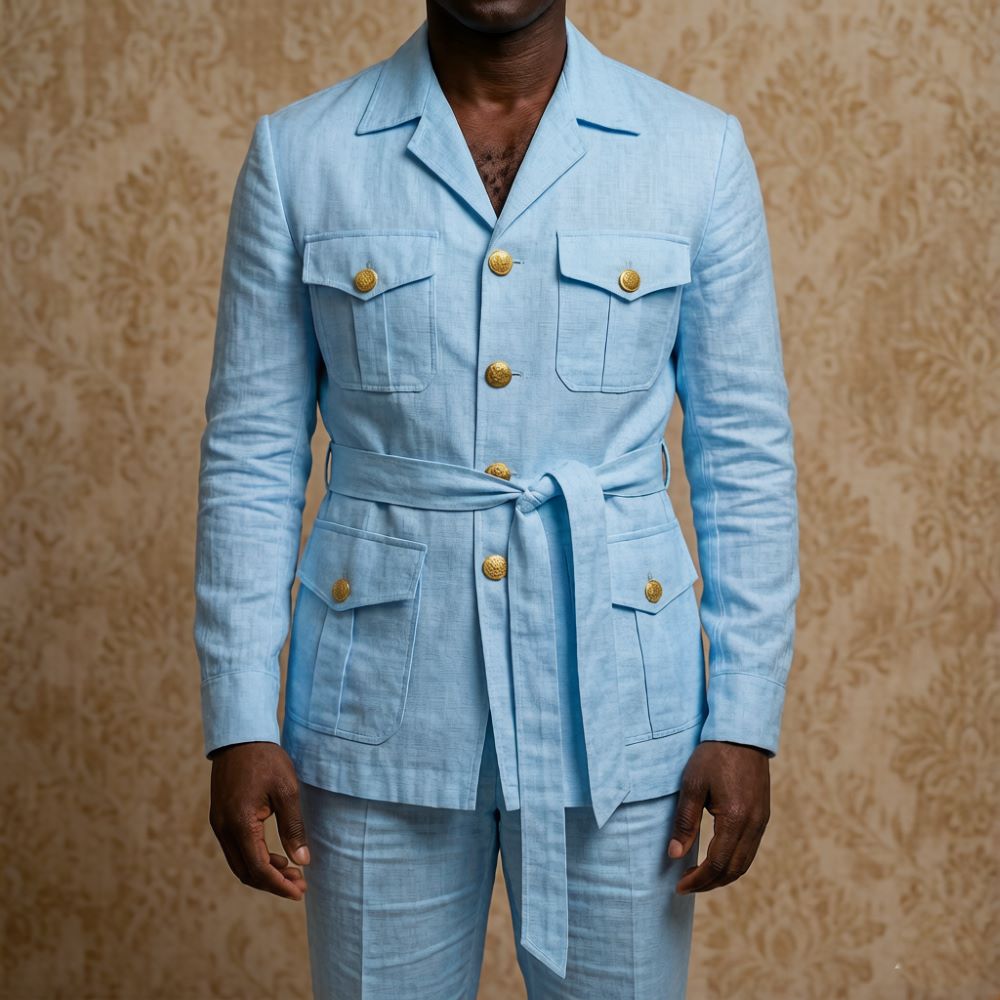 Mens Off White Linen Safari Su - огляд і ціна Off White Belt