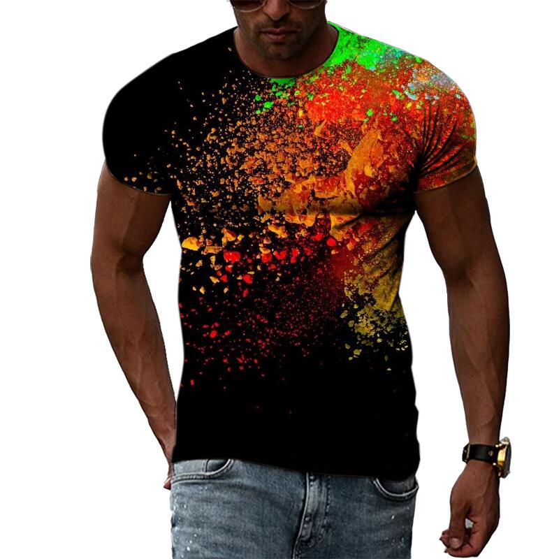 Men's Summer Fashion 3D Print  - огляд і ціна Streetwear Brand T Shirt