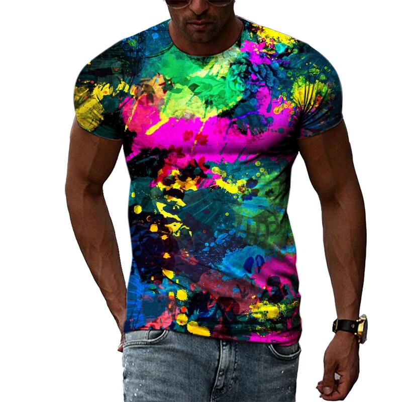 Men's Summer Fashion 3D Print  - огляд і ціна Streetwear Brand T Shirt